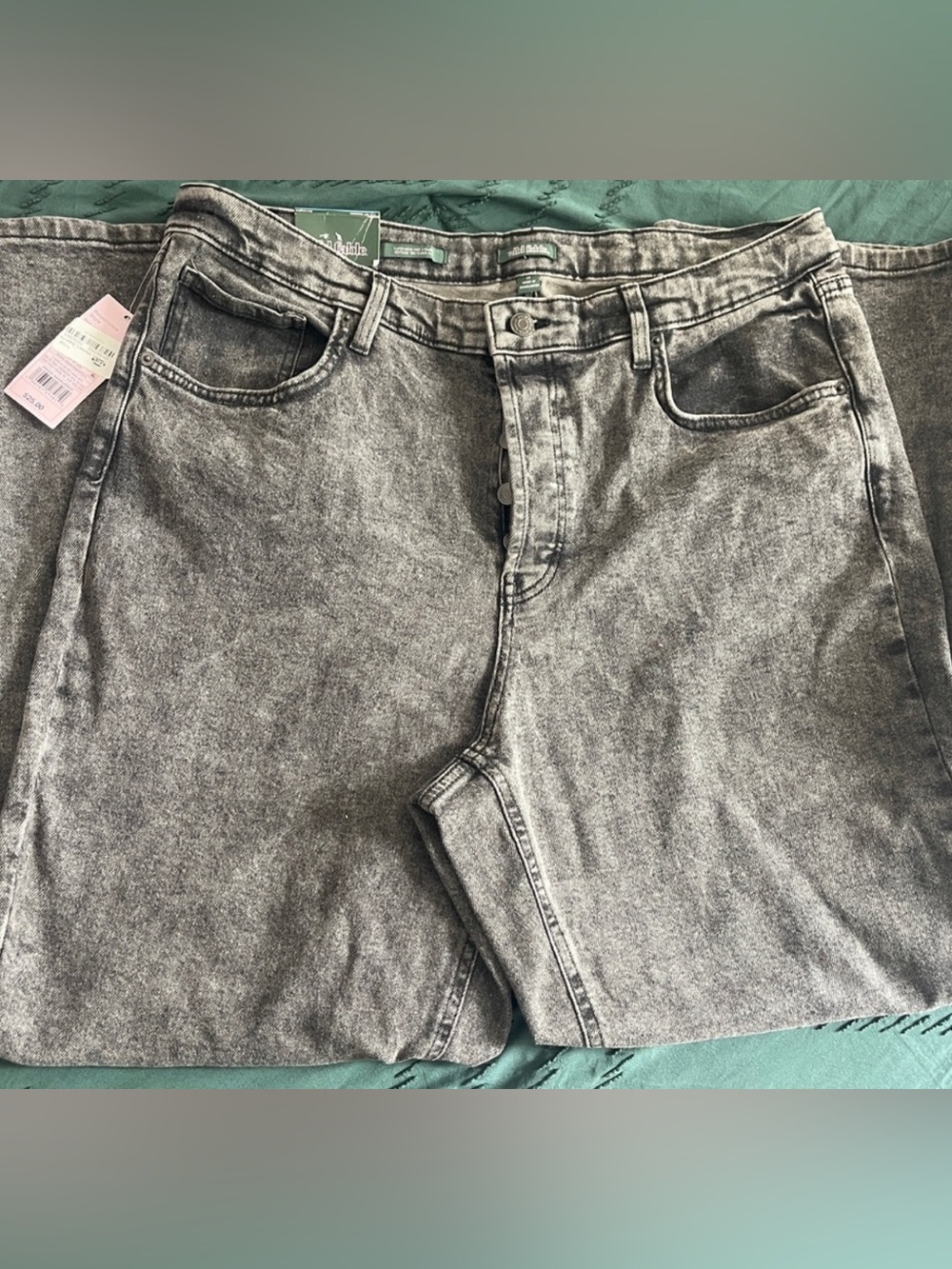 Super high-rise straight jeans